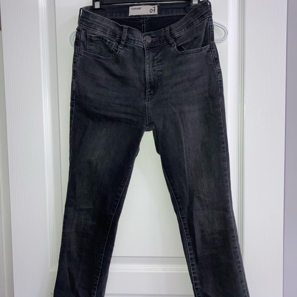 black garage skinny jeans